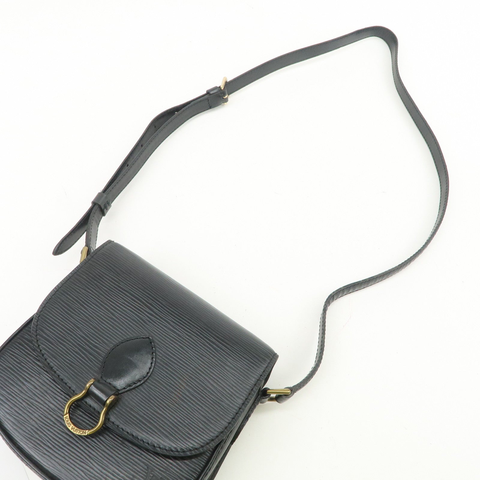 Louis Vuitton Epi Mini Saint Cloud Shoulder Bag Noir Black M52212