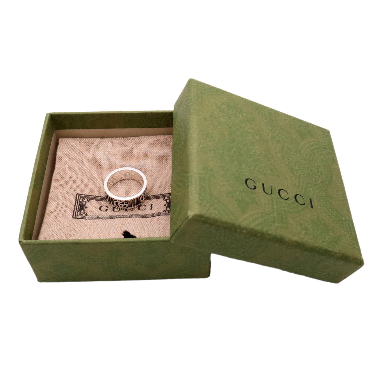 GUCCI Double G Ring SV925 Silver #14 US6.5 EU53 HK14