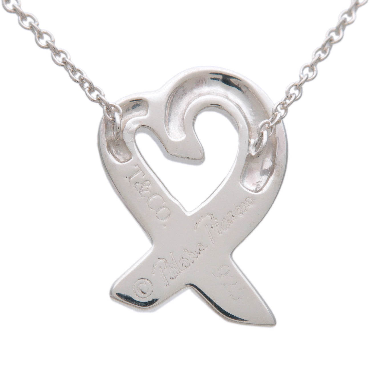 Tiffany & Co Loving Heart Necklace Small SV925 Silver