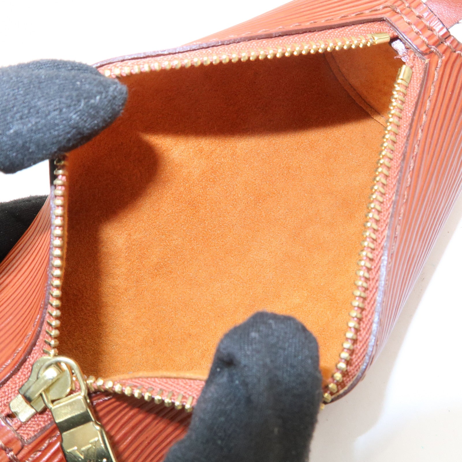 Louis Vuitton Epi Leather Mini Pouch For Soufflot Hand Bag