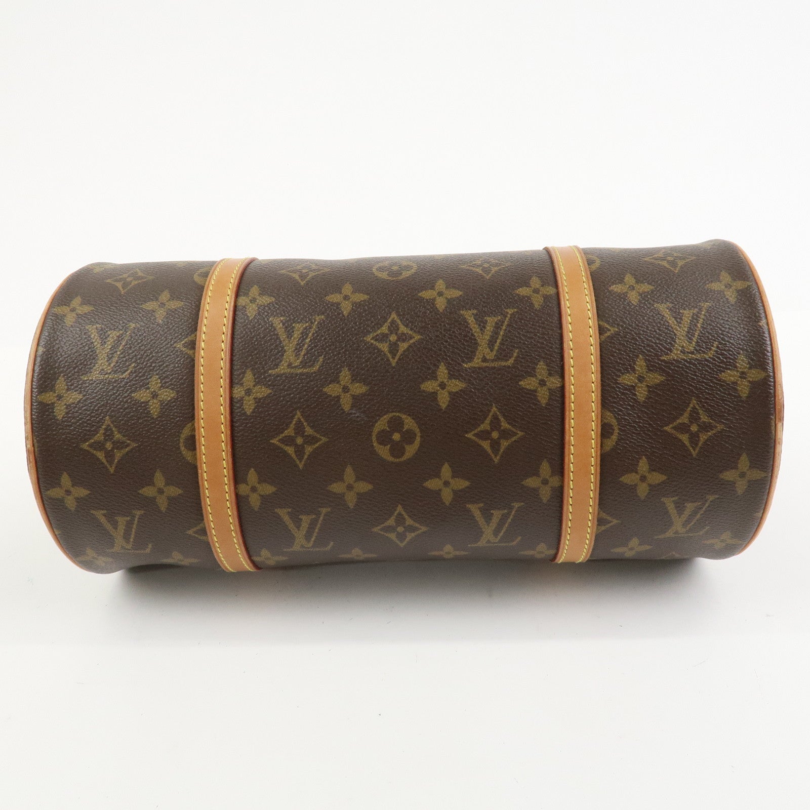 Louis Vuitton Monogram Papillon 30 Hand Bag Brown M51385