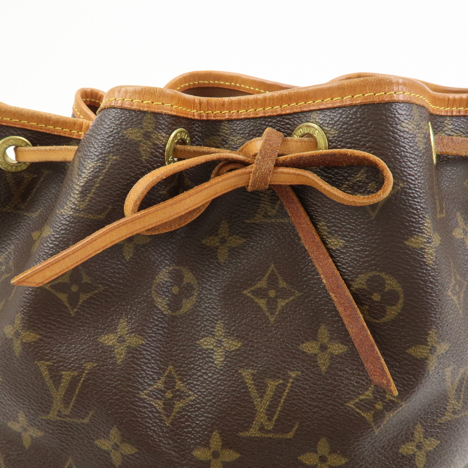 Louis Vuitton Monogram Petit Noe Shoulder Bag Brown M42226