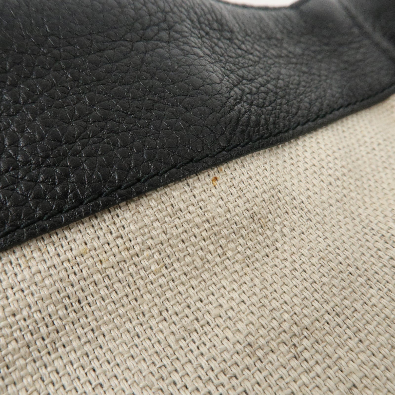 GUCCI Guccissima Leather Horsebit Tote Bag Black 229852 Used