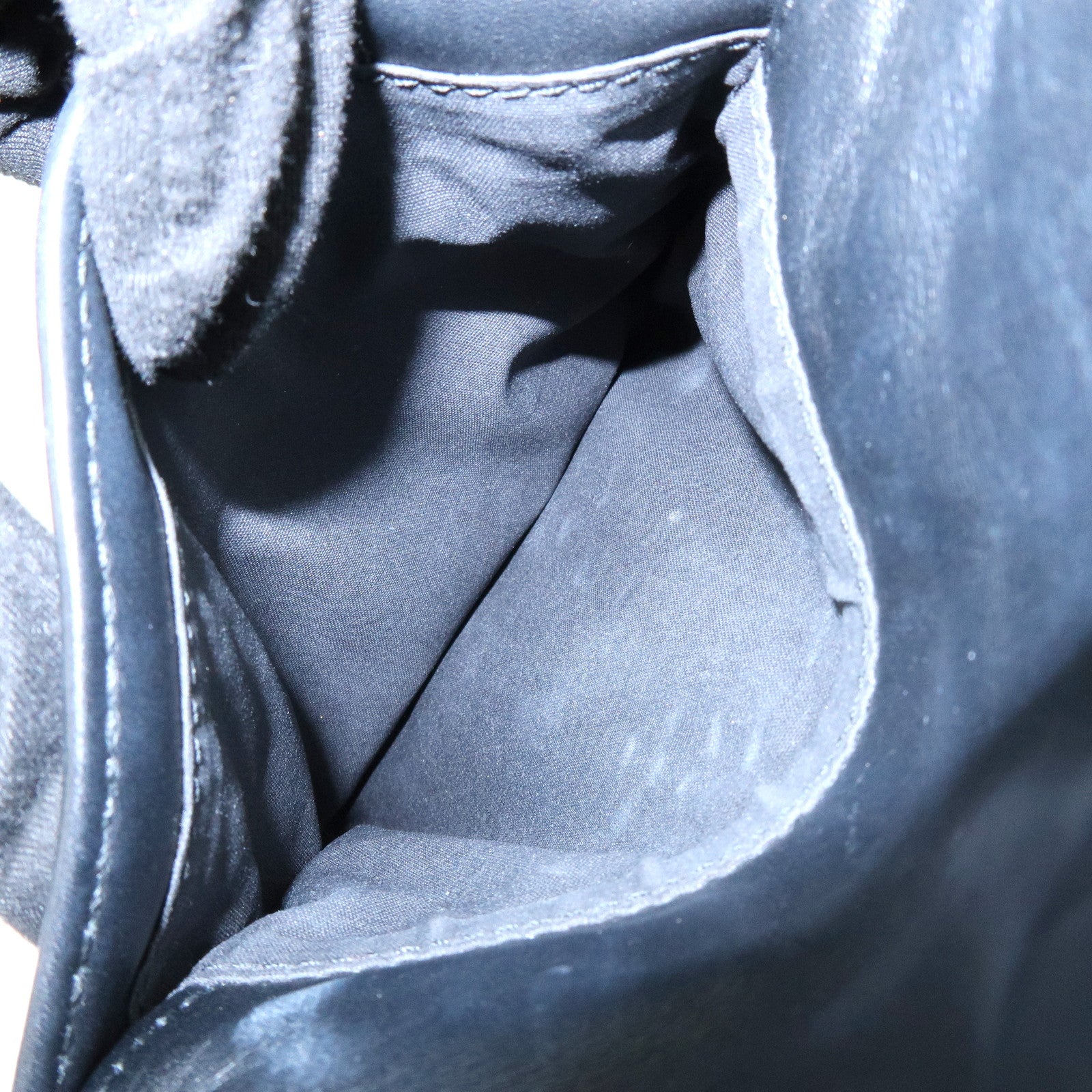 BOTTEGA VENETA Intrecciato Leather Shoulder Bag Black 163313