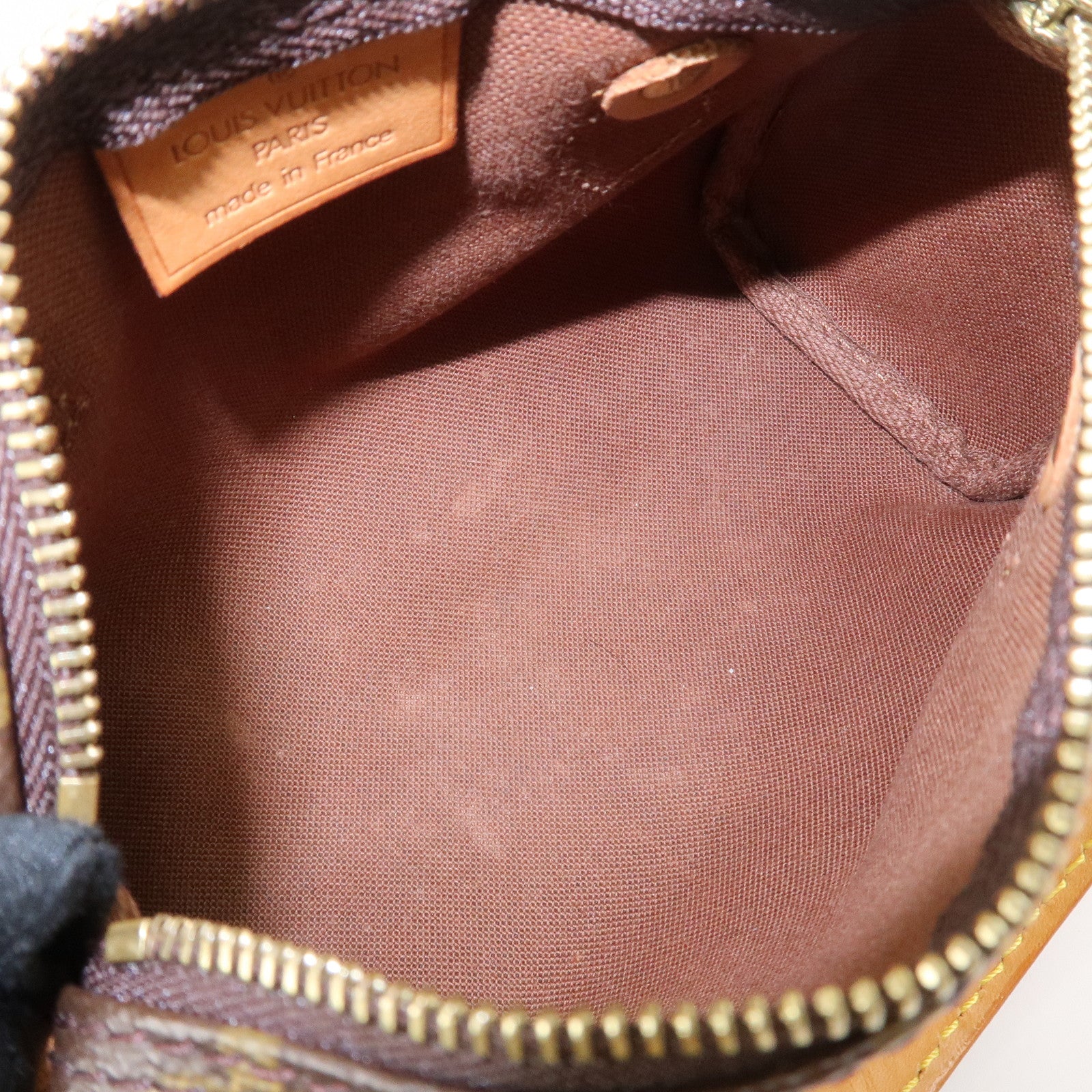 Louis Vuitton Monogram Mini Speedy Hand Bag Brown M41534