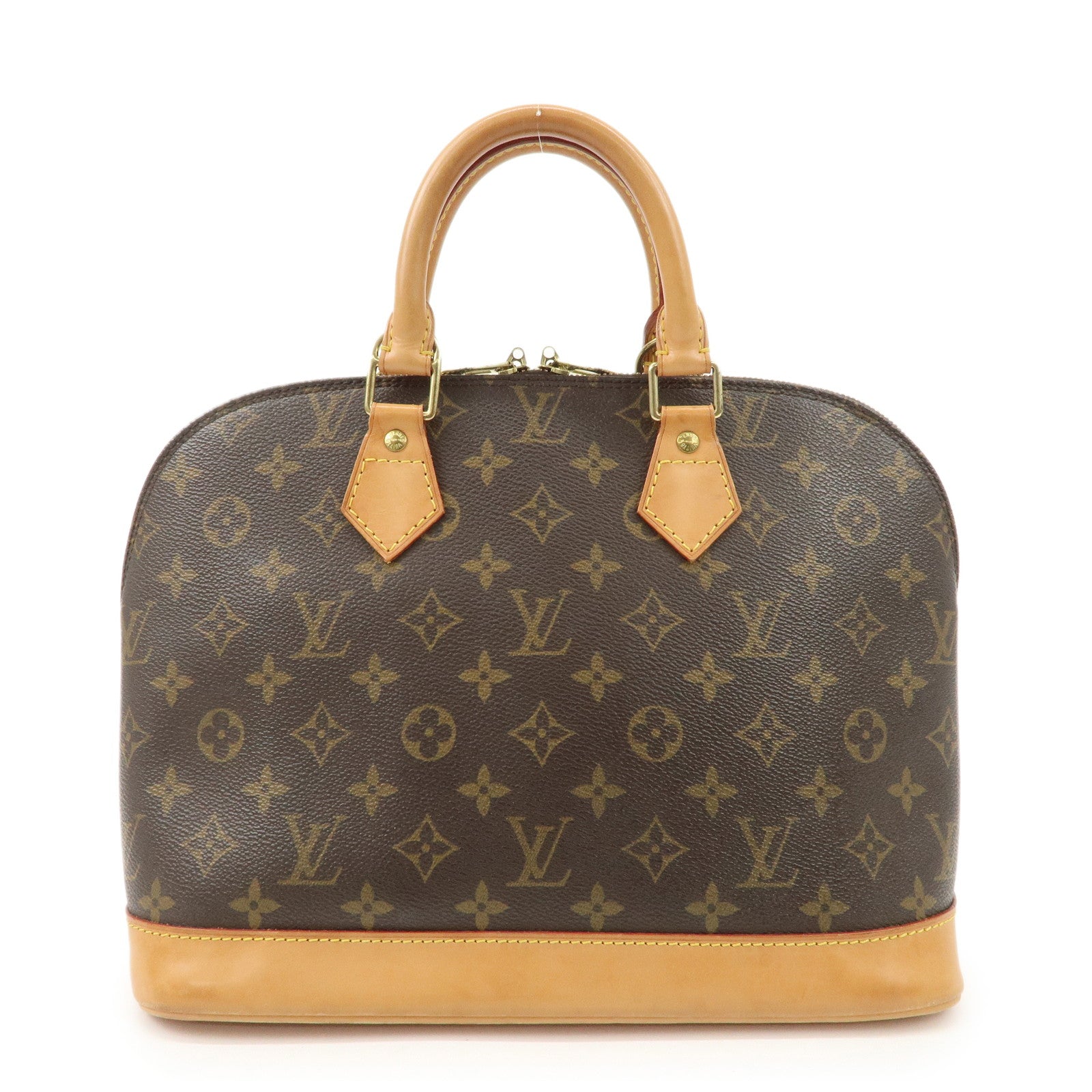 Louis Vuitton Monogram Alma PM Hand Bag Brown M51130 Used