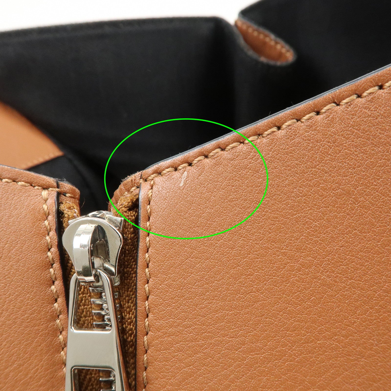 LOEWE Leather Hammock Medium Hand Bag Shoulder Bag Tan Used