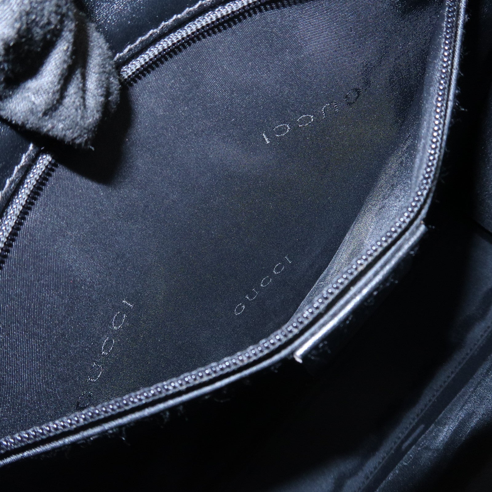 GUCCI Jackie Leather Shoulder Bag Hand Bag Black 002・1065