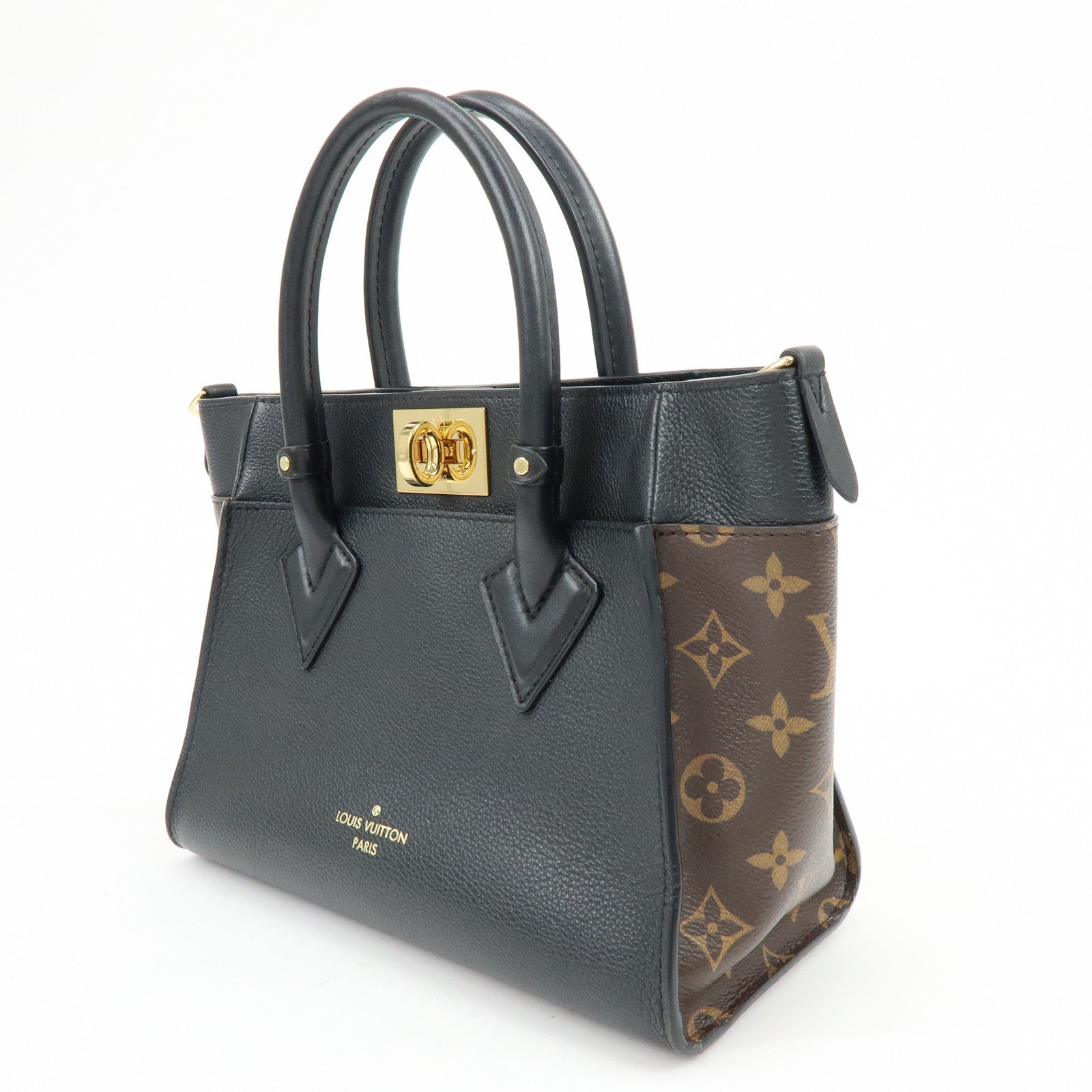 Louis Vuitton Monogram On My Side PM Canvas Leather 2Way Bag M57728