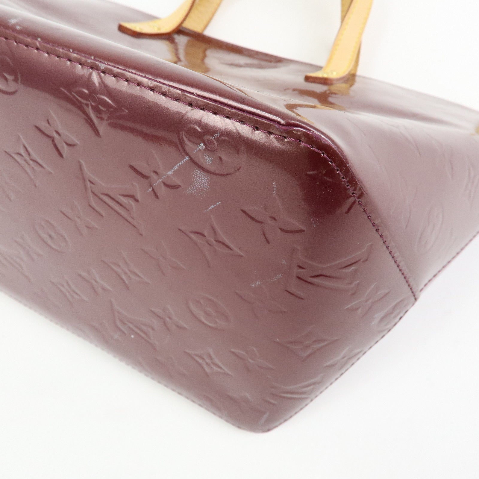 Louis Vuitton Monogram Vernis Bellevue PM Hand Bag Violet M93584