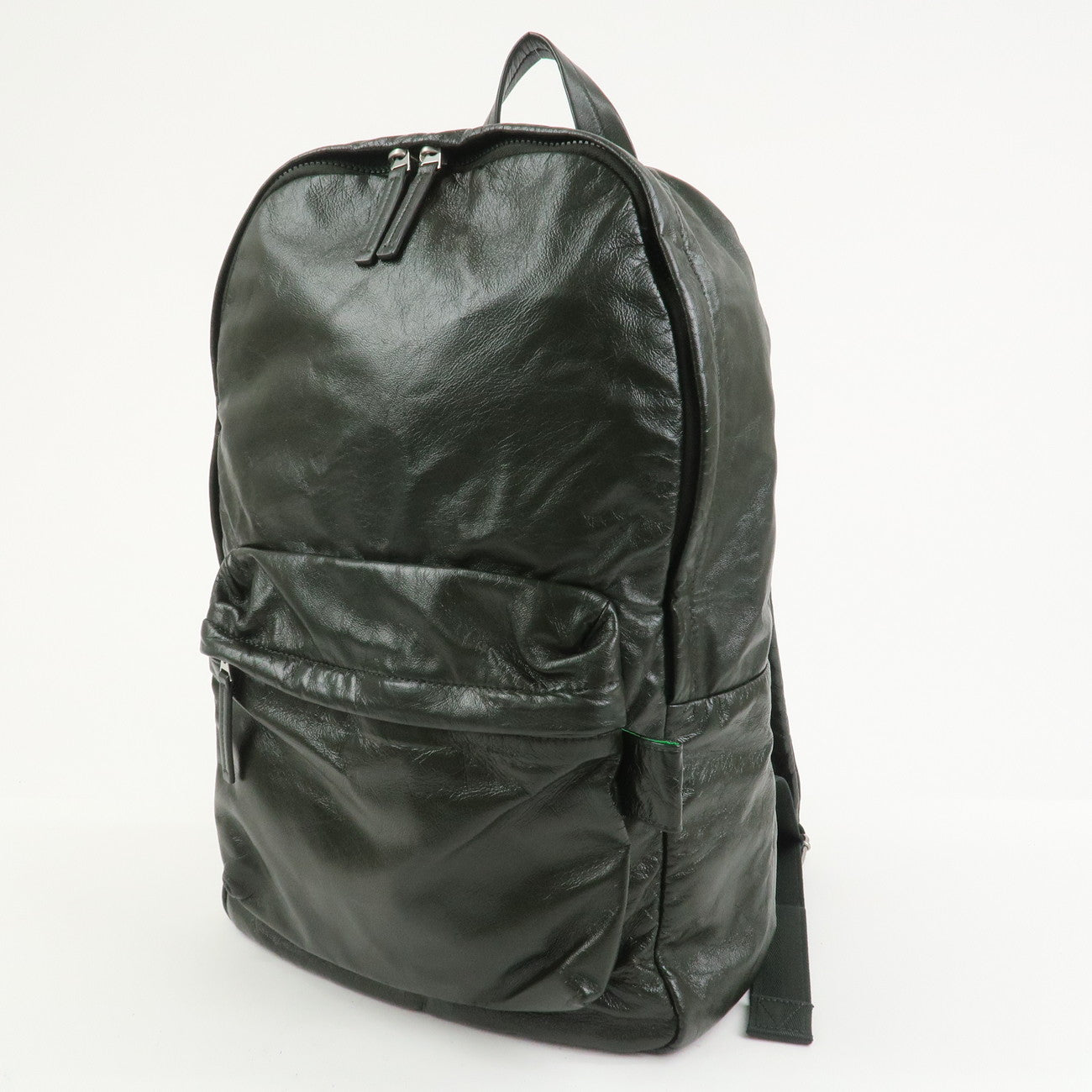 BOTTEGA VENETA Lamb Skin Nylon Medium Archetype Backpack Khaki