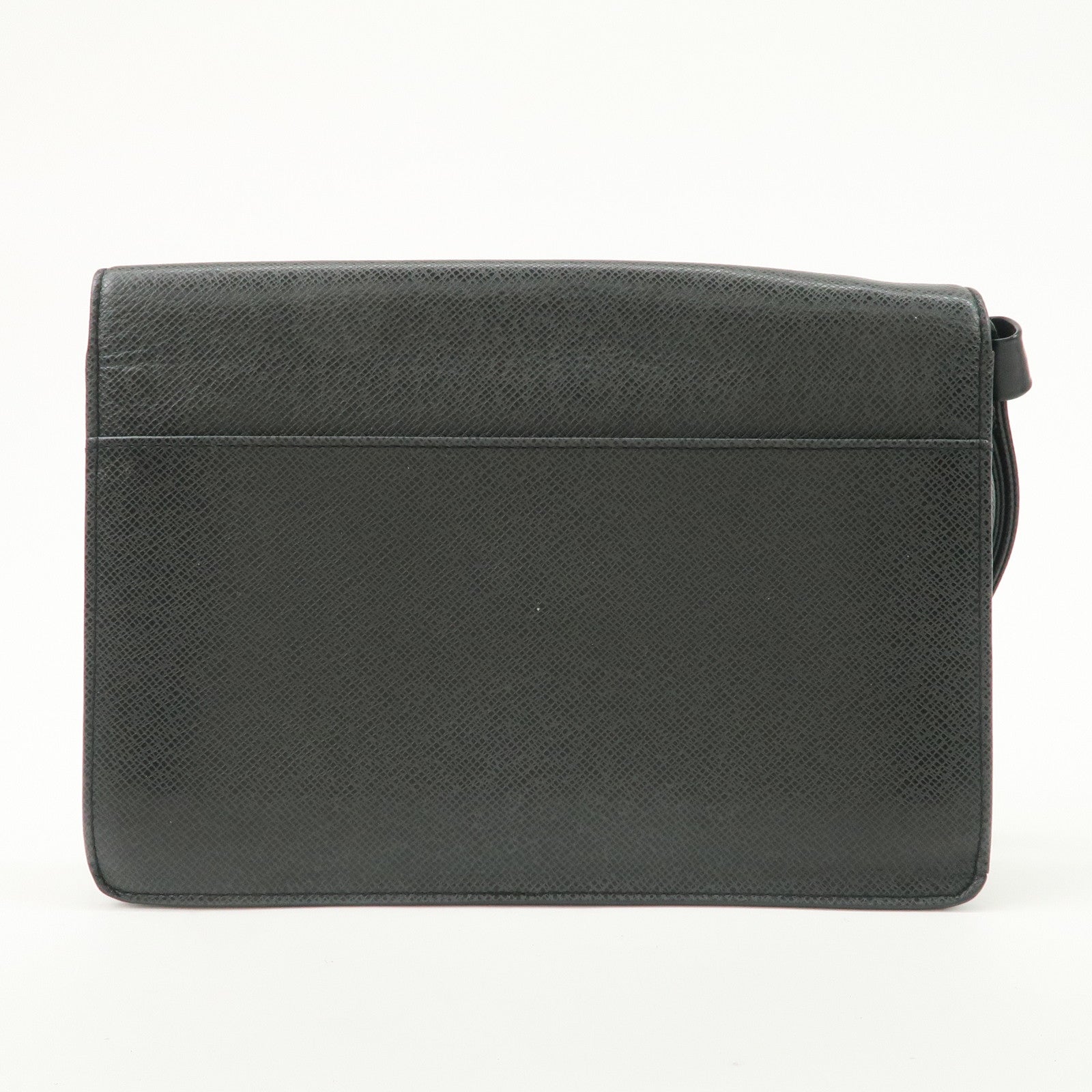 Louis Vuitton Taiga Leather Selenga Clutch Bag Ardoise M30782