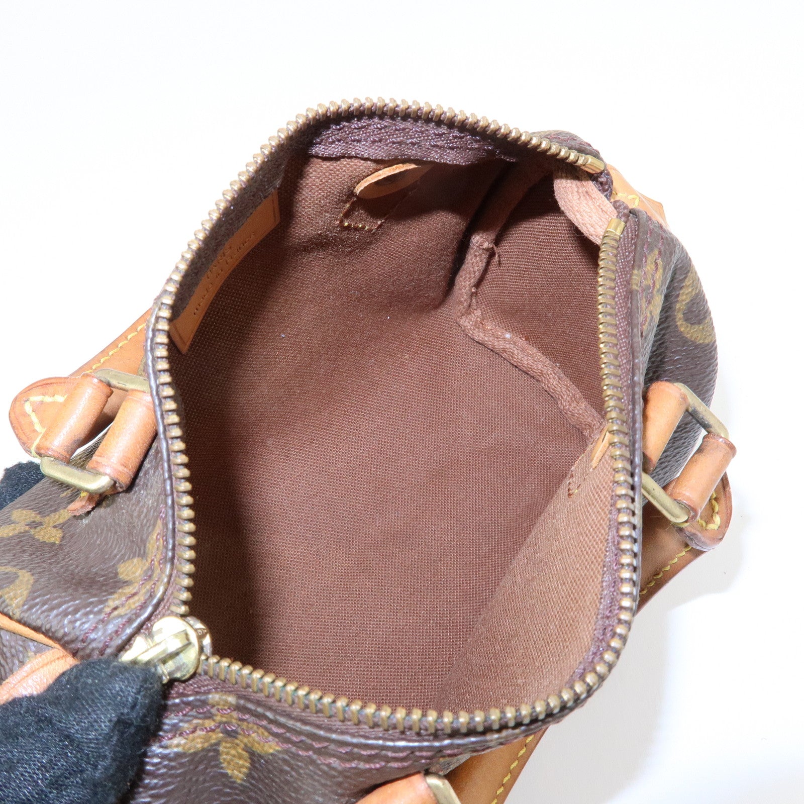 Louis Vuitton Monogram Canvas Mini Speedy Hand Bag & Strap M41534