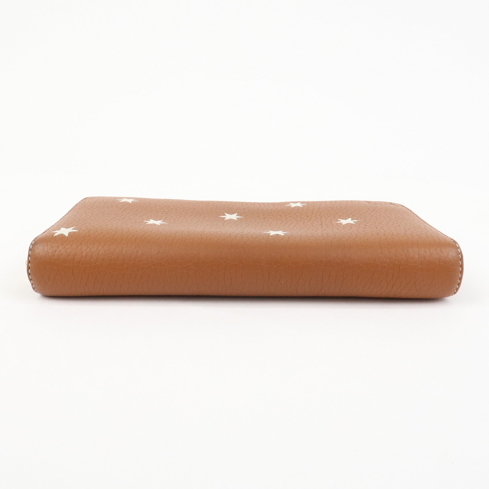 LOEWE Anagram Leather Round Zippy Wallet Long Wallet Camel