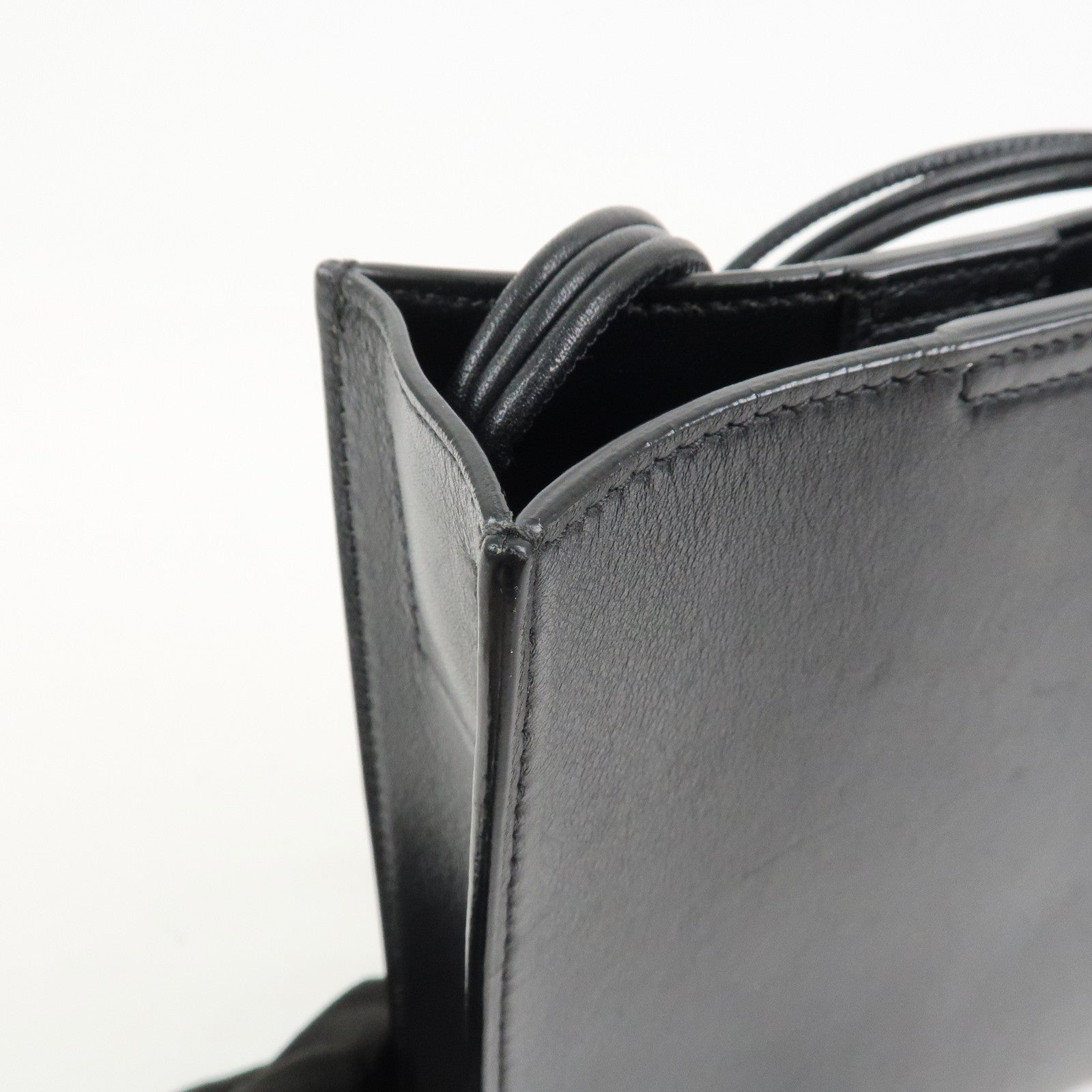 JIL SANDER Tangle Small Logo Leather Shoulder Bag Black