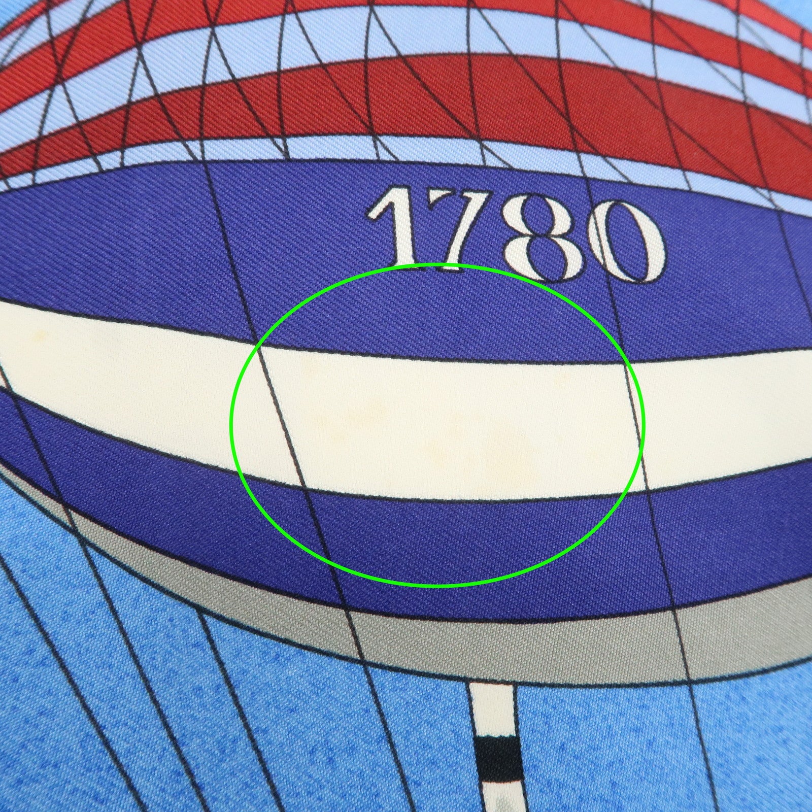 HERMES Carre 90 Silk 100% LES FOLIES DU CIEL Scarf Blue Multicolor