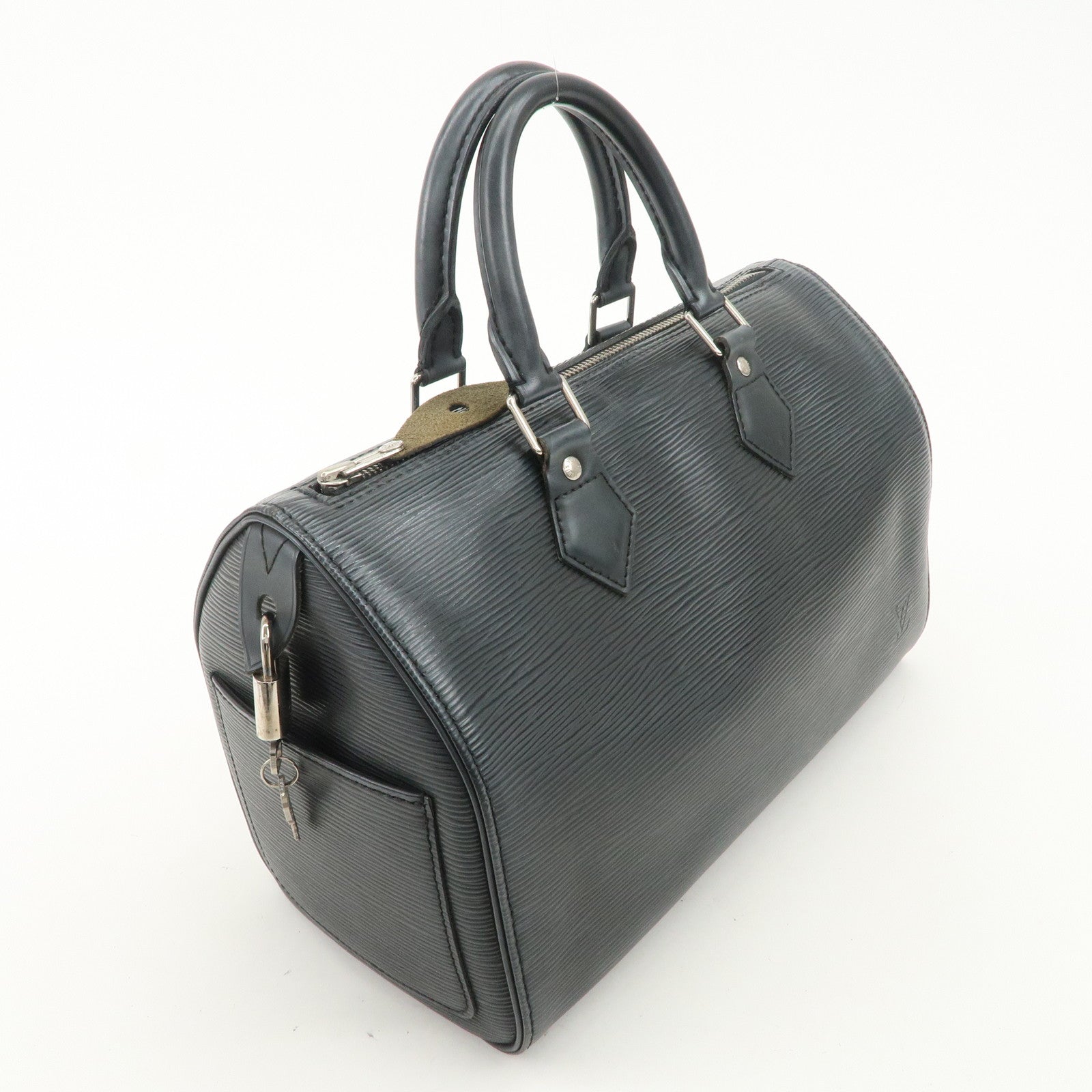 Louis Vuitton Epi Leather Speedy 25 Hand Bag Boston Bag Noir M59032