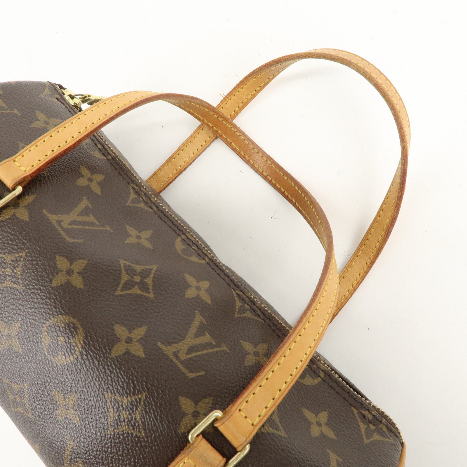 Louis Vuitton Monogram Papillon 26 Hand Bag Brown M51386