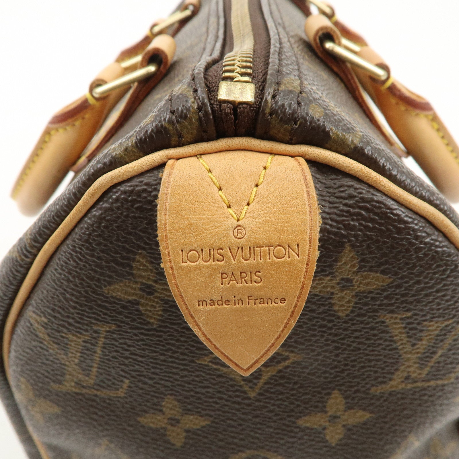 Louis Vuitton Monogram Speedy 25 Hand Bag Boston Bag Brown M41528 Used