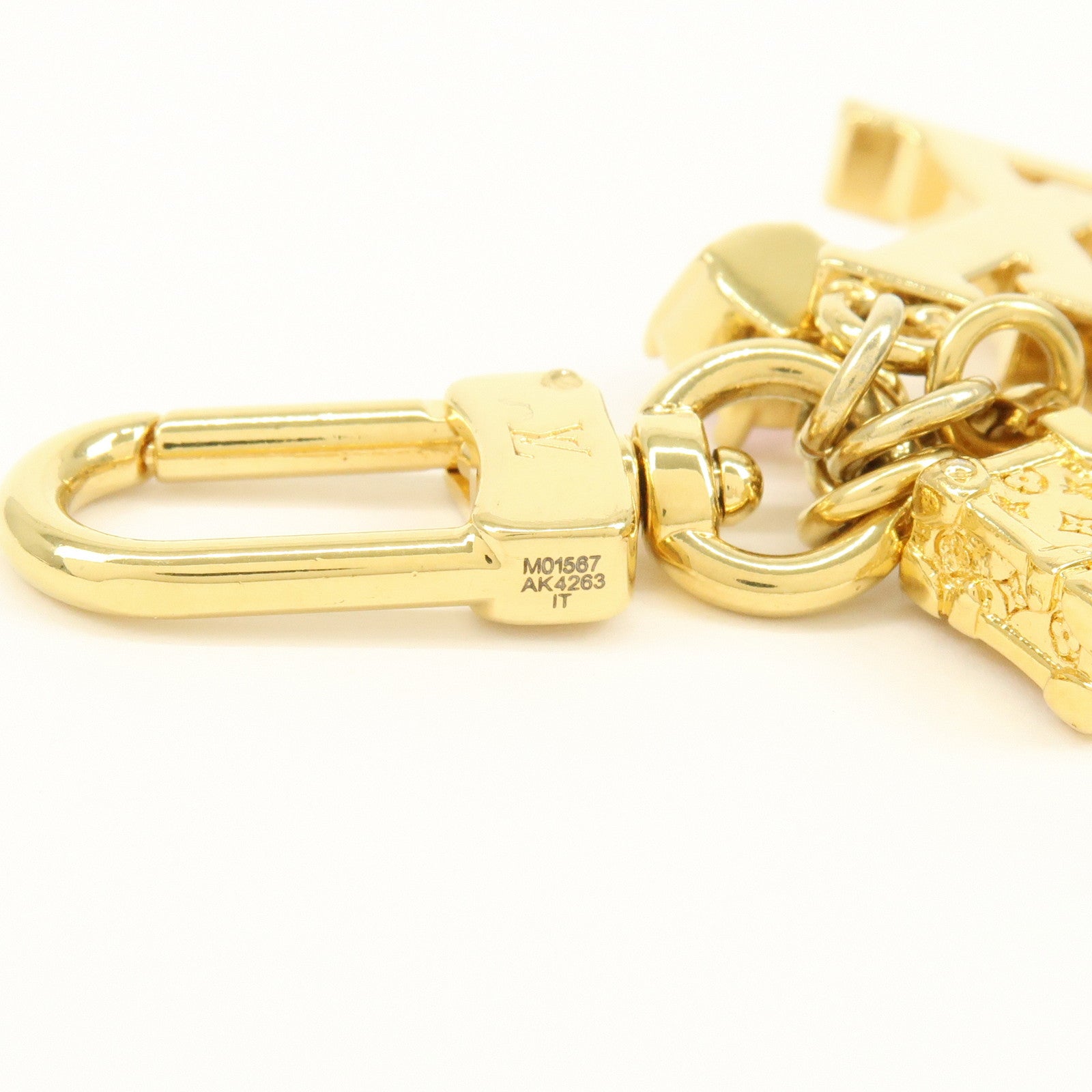 Louis Vuitton Micro Charm Petite Malle Metal Bag Charm Gold M01567