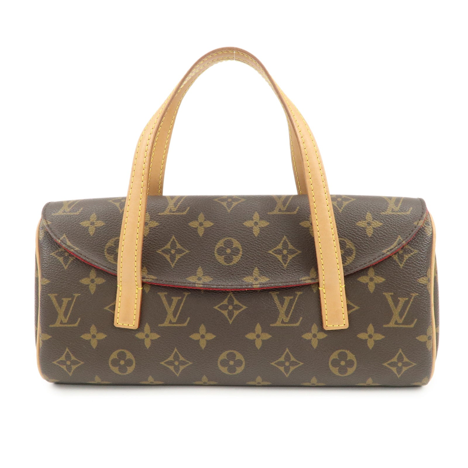 Louis Vuitton Monogram Sonatine Hand Bag Brown M51902