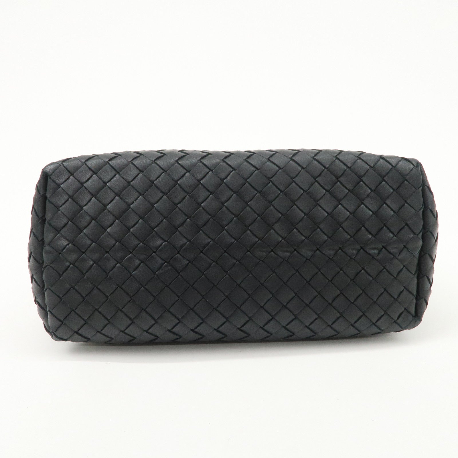 BOTTEGA VENETA Intrecciato Leather Garda Bag Hand Bag Black 405071