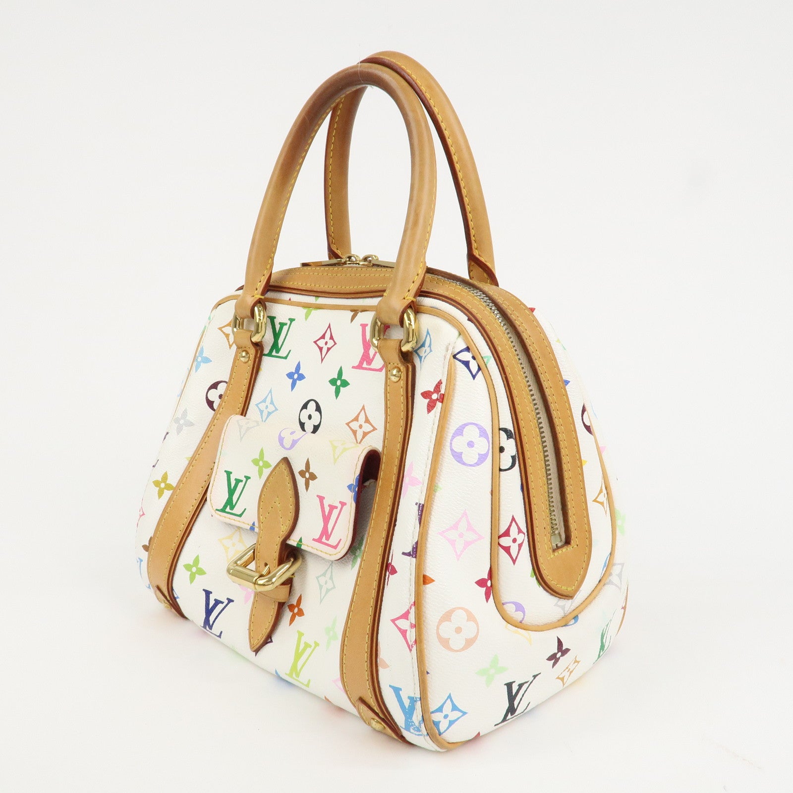 Louis Vuitton Monogram Multicolor Priscilla Hand Bag Blanc M40096