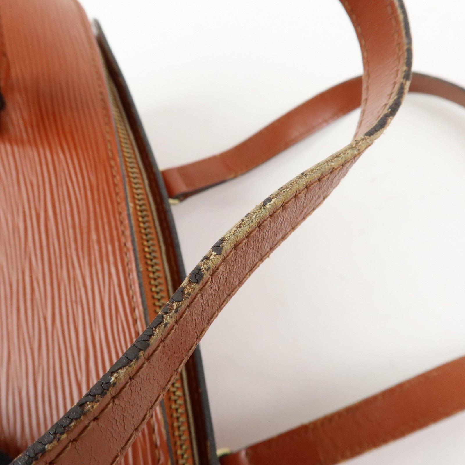Louis Vuitton Epi Leather Soufflot Hand Bag Kenya Brown M52223