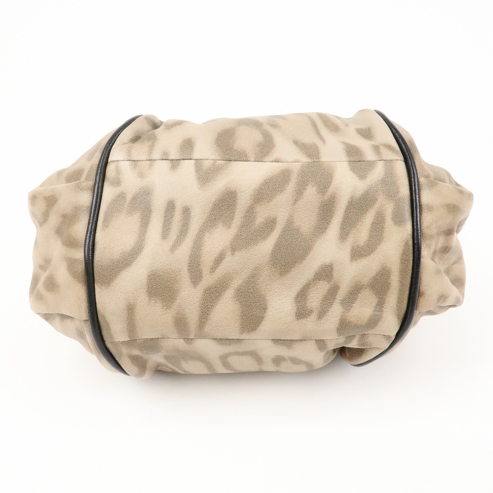 Chloe Logo Leather ETHEL 2Way Bag Hand Bag Shoulder Bag Leopard