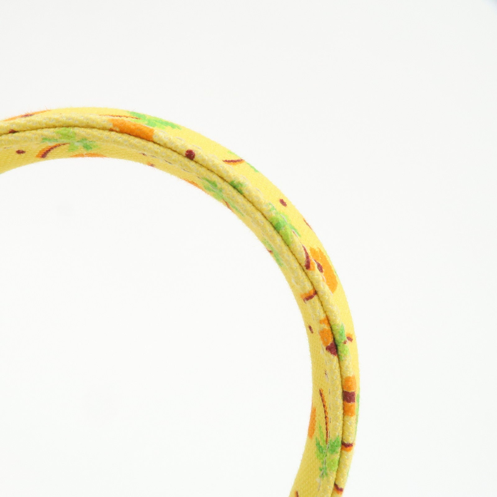 PRADA Canapa Mini Canvas 2Way Bag Hand Bag Yellow Orange 1BG439