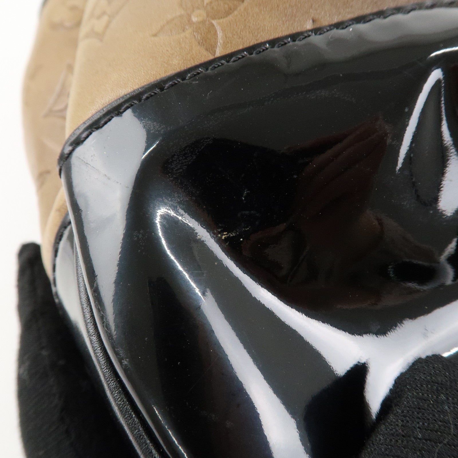 Louis Vuitton Monogram Patent Embossed Leather Shoulder Bag M95296 Used