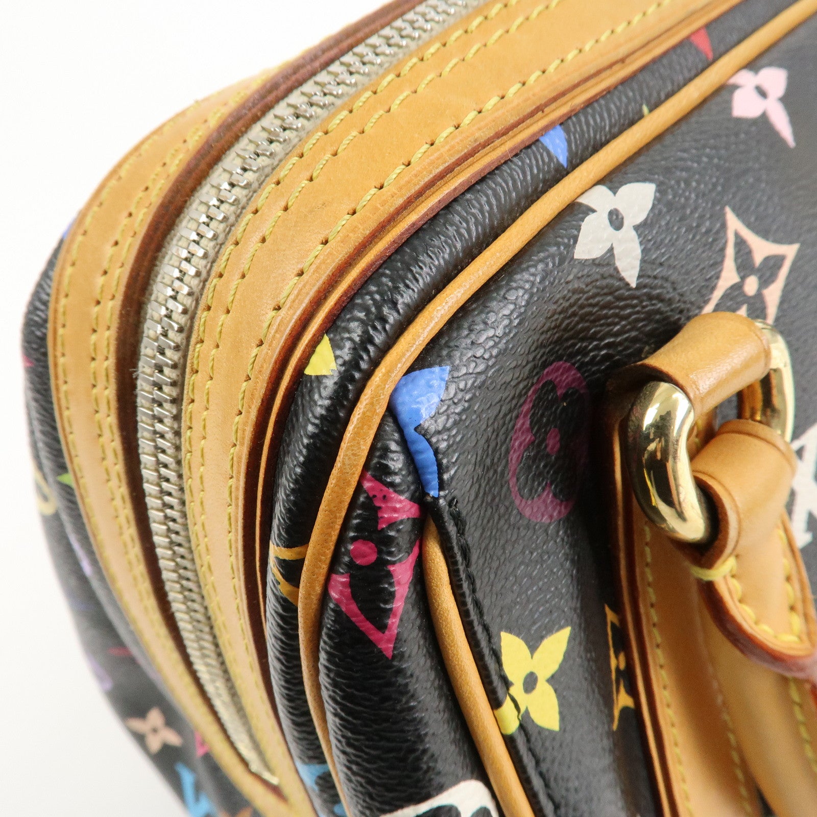 Louis Vuitton Monogram Multicolor Priscilla Hand Bag Noir M40097