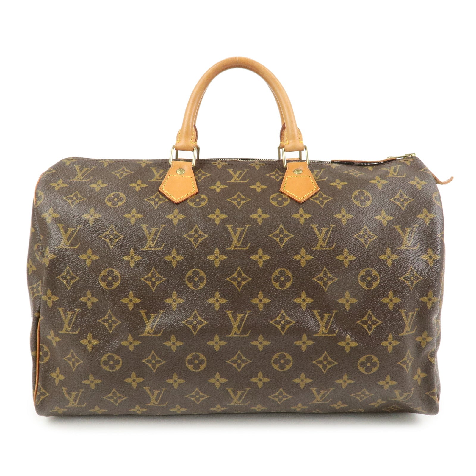 Louis Vuitton Monogram Speedy 40 Hand Bag Boston Bag Brown M41522