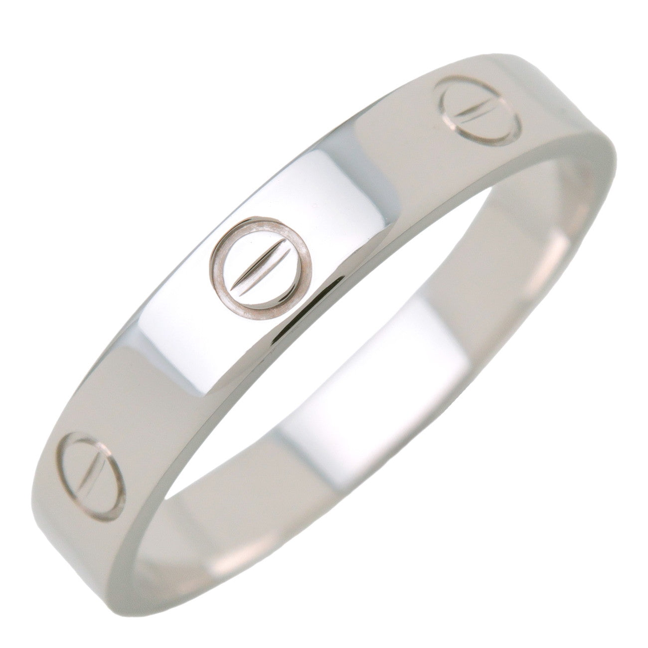 Cartier Mini Love Ring K18 750WG White Gold #63 US10.5 EU63.5