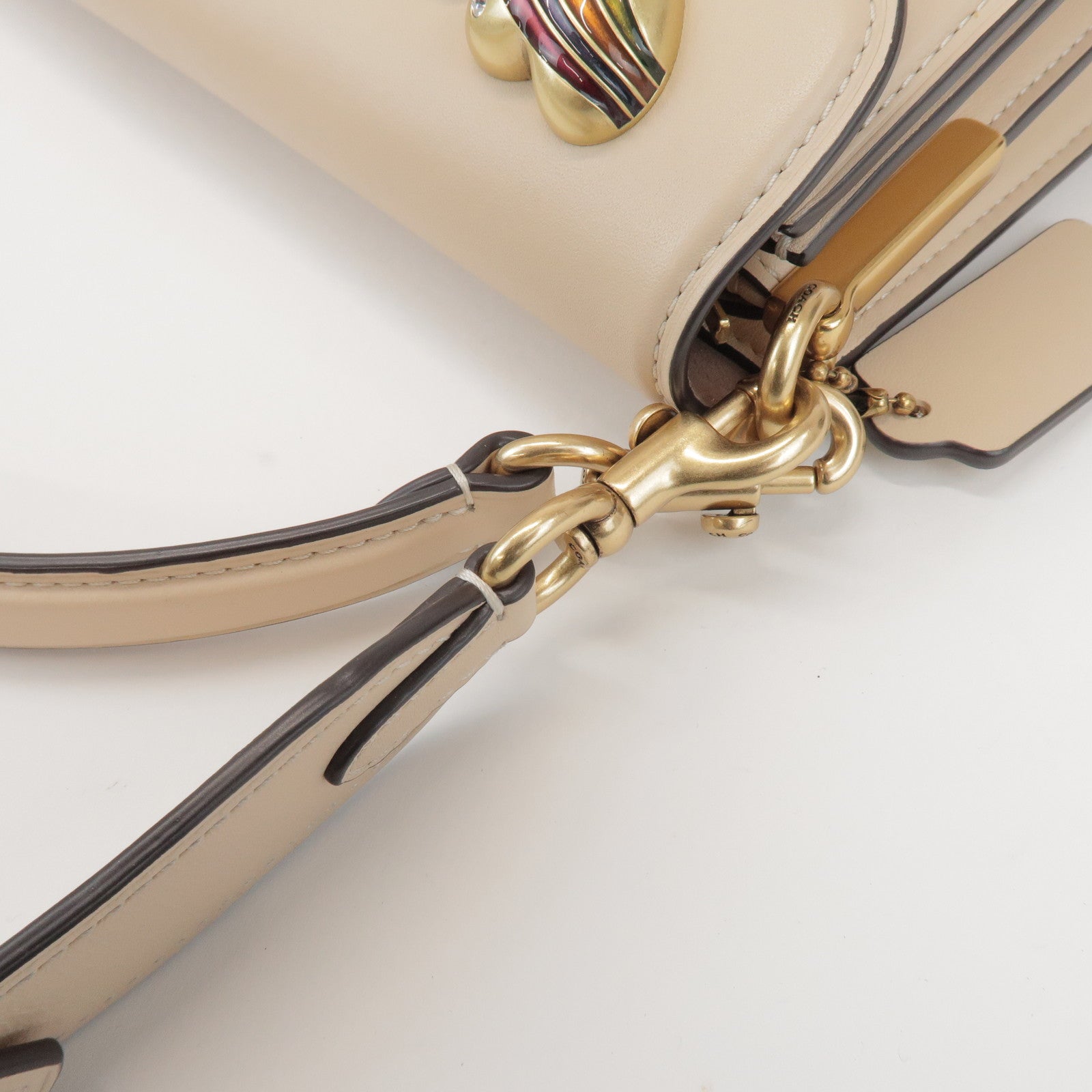 COACH Tabby 26 Leather 2Way Shoulder Hand Bag Japan Exclusive Ivory