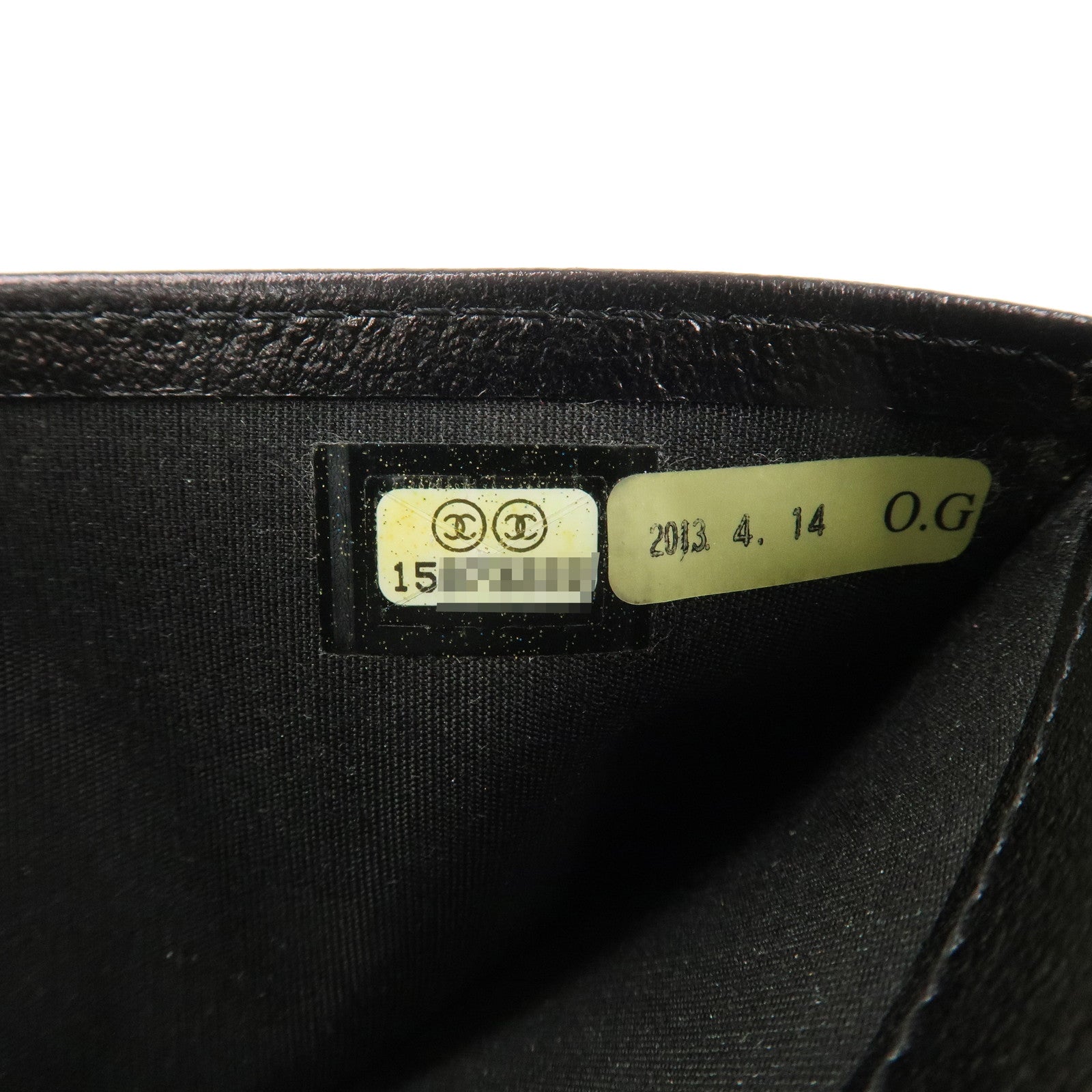 CHANEL Camellia COCO Mark Leather Bi-fold Long Wallet Black