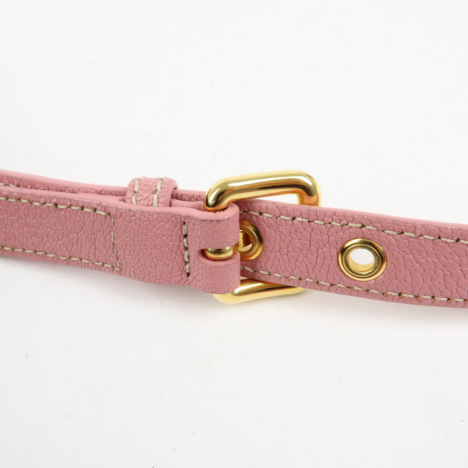 MIU MIU Madras Leather Top Handle 2Way Bag Hand Bag Pink RN0717