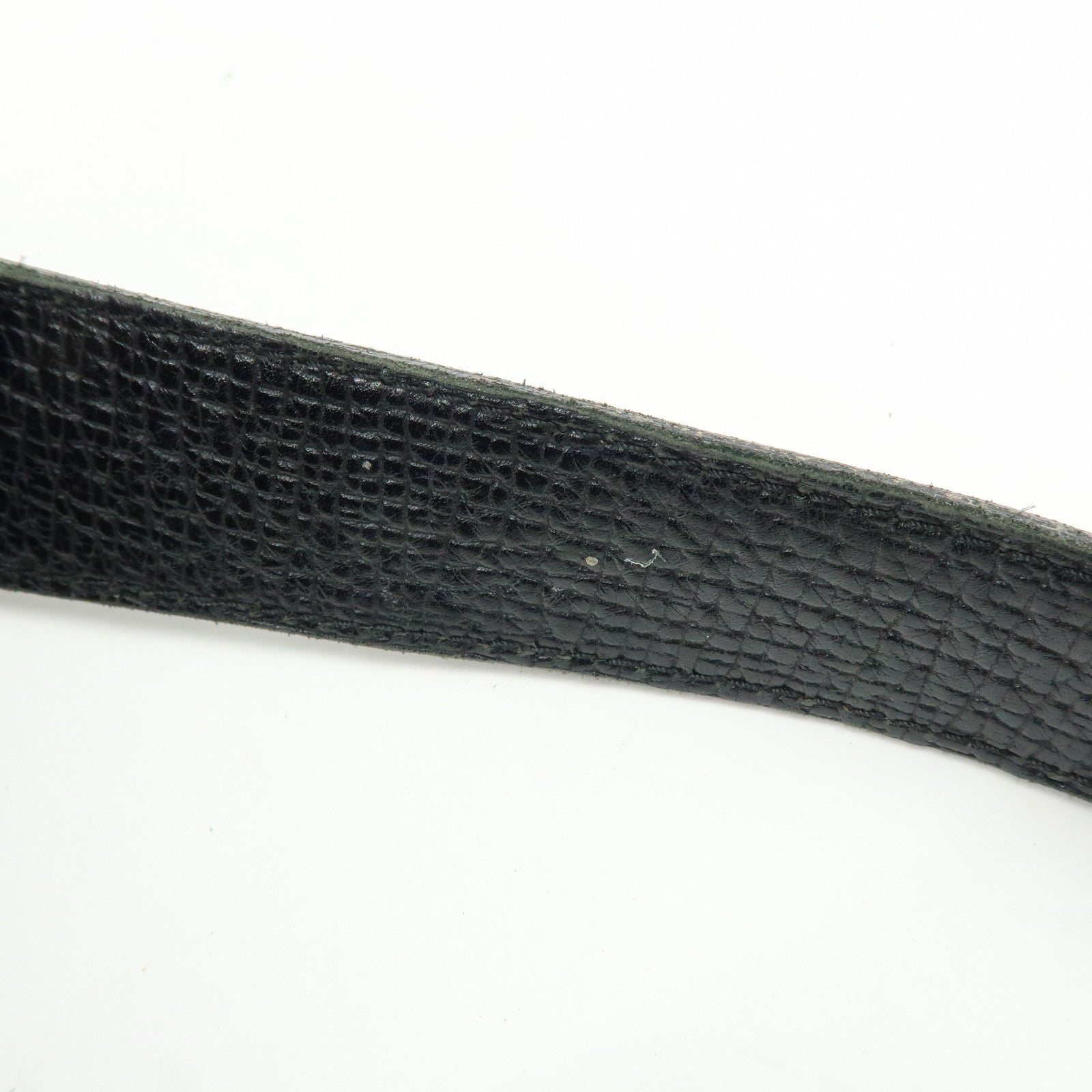 LOEWE Embossed Leather Shoulder Bag Hand Bag Black