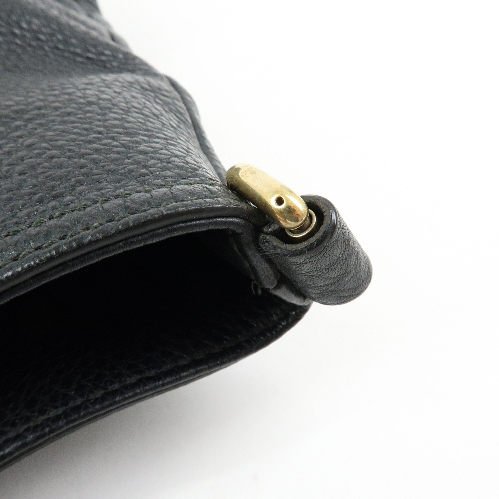 GUCCI Bamboo Shopper Leather 2Way Bag Tote Bag Black 323663