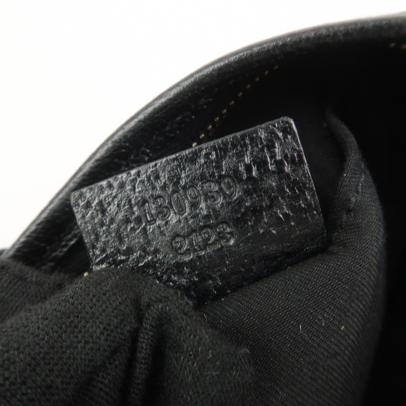 GUCCI Abbey GG Canvas Leather Shoulder Bag 130939