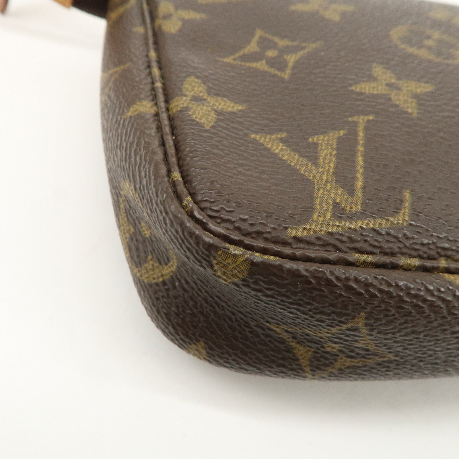 Louis Vuitton Monogram Pochette Accessoires Hand Bag Brown M51980