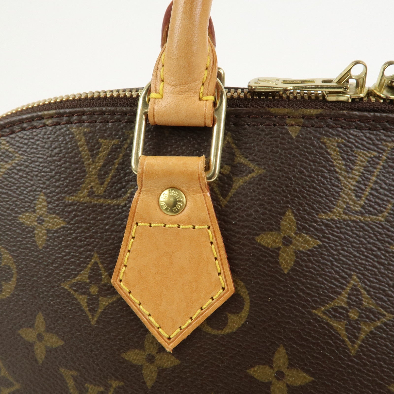 Louis Vuitton Monogram Canvas Alma Hand Bag Brown M51130