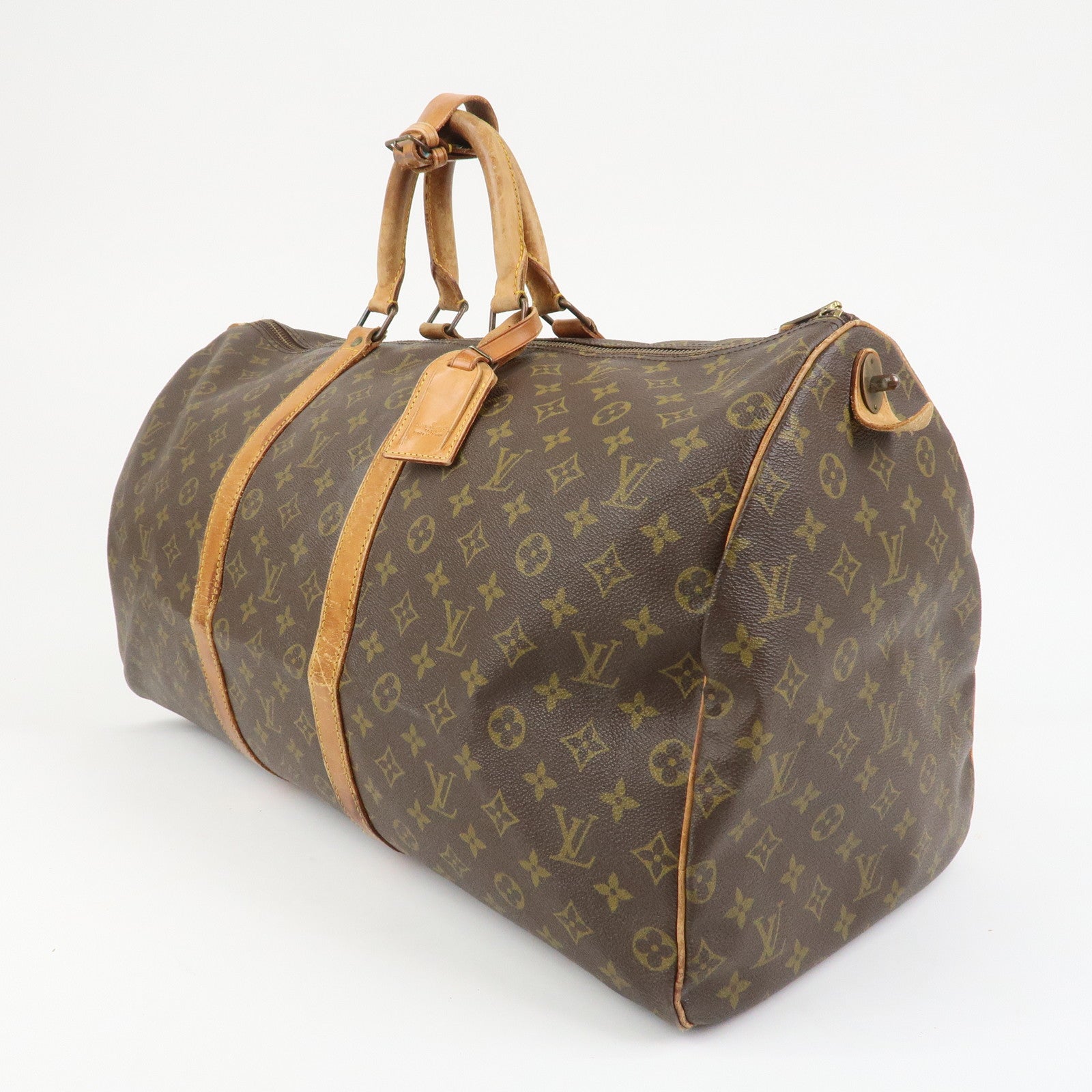 Louis Vuitton Monogram Keep All 55 Boston Bag Brown M41424