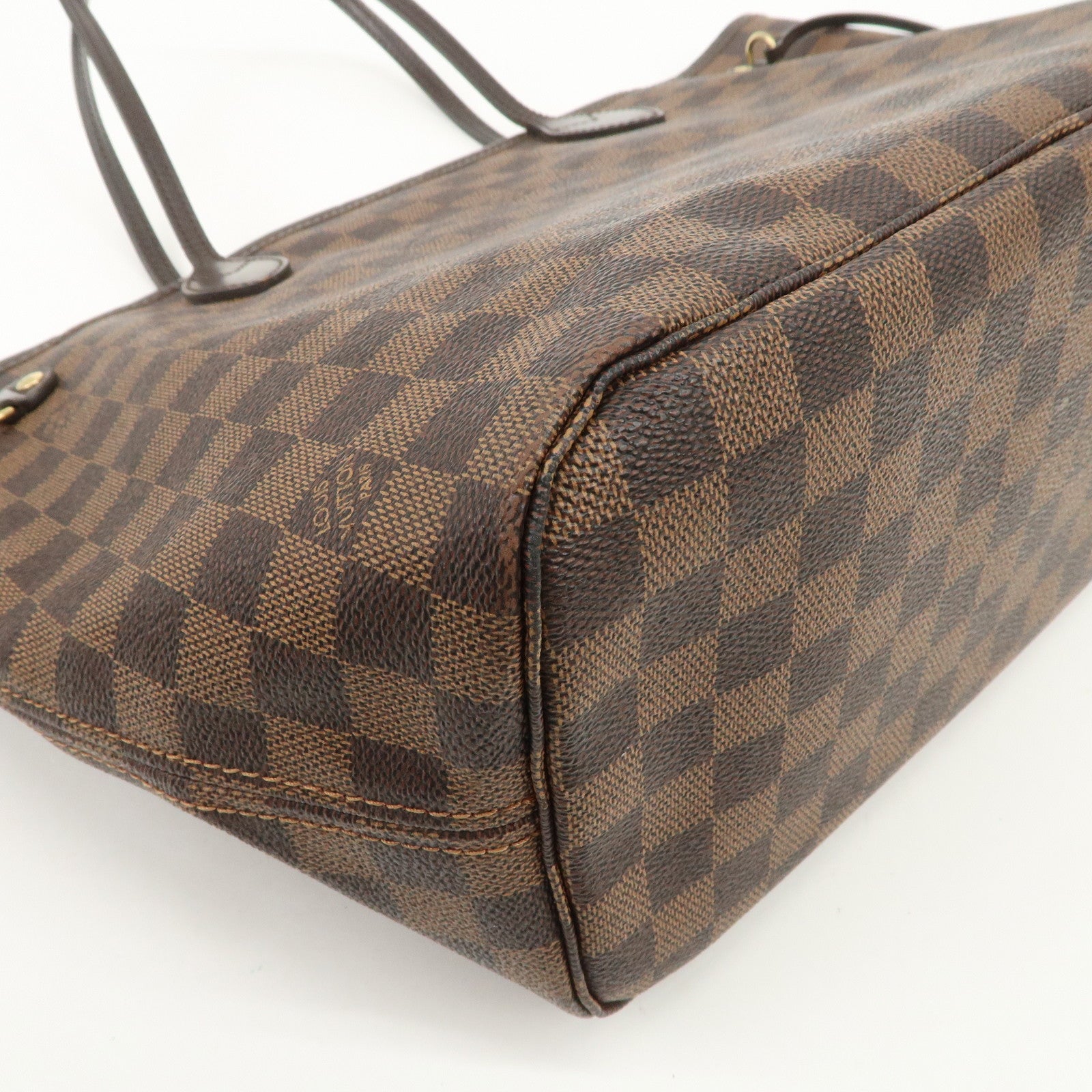 Louis Vuitton Damier Ebene Neverfull MM Tote Bag Cerise N41358