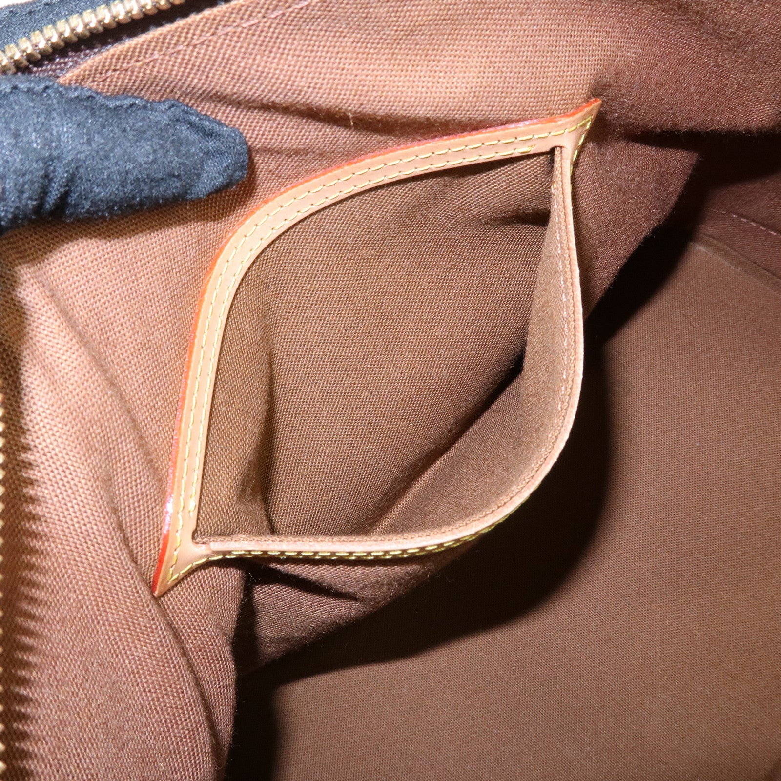 Louis Vuitton Monogram Alma Hand Bag Brown M51130