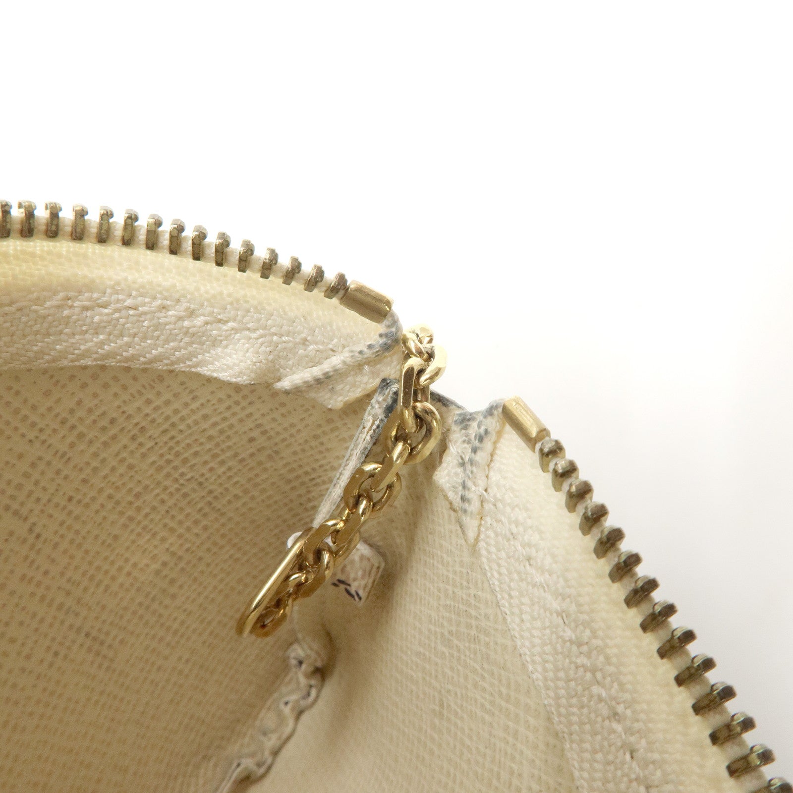 Louis Vuitton Damier Azur Pochette Cles Coin Case N62659
