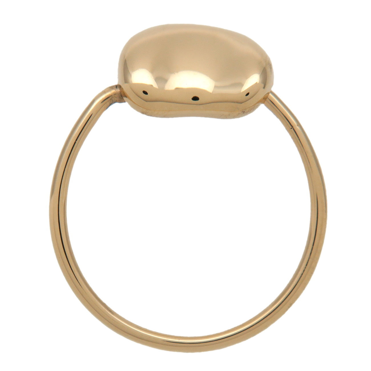 Tiffany & Co Bean Ring K18 750YG Yellow Gold US6 EU52 HK13