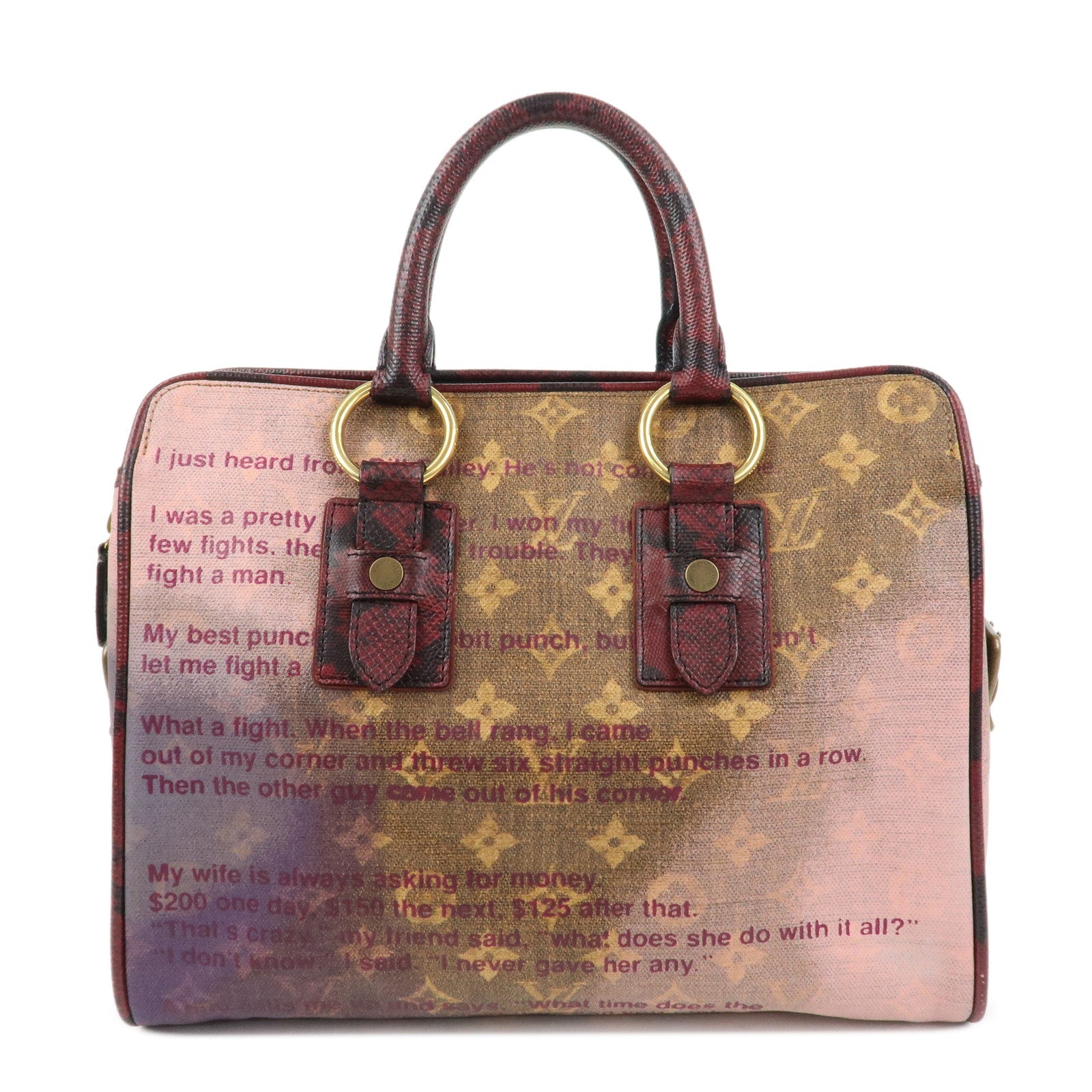 Louis Vuitton Monogram Jokes Graduate Tote Bag Violet M95739