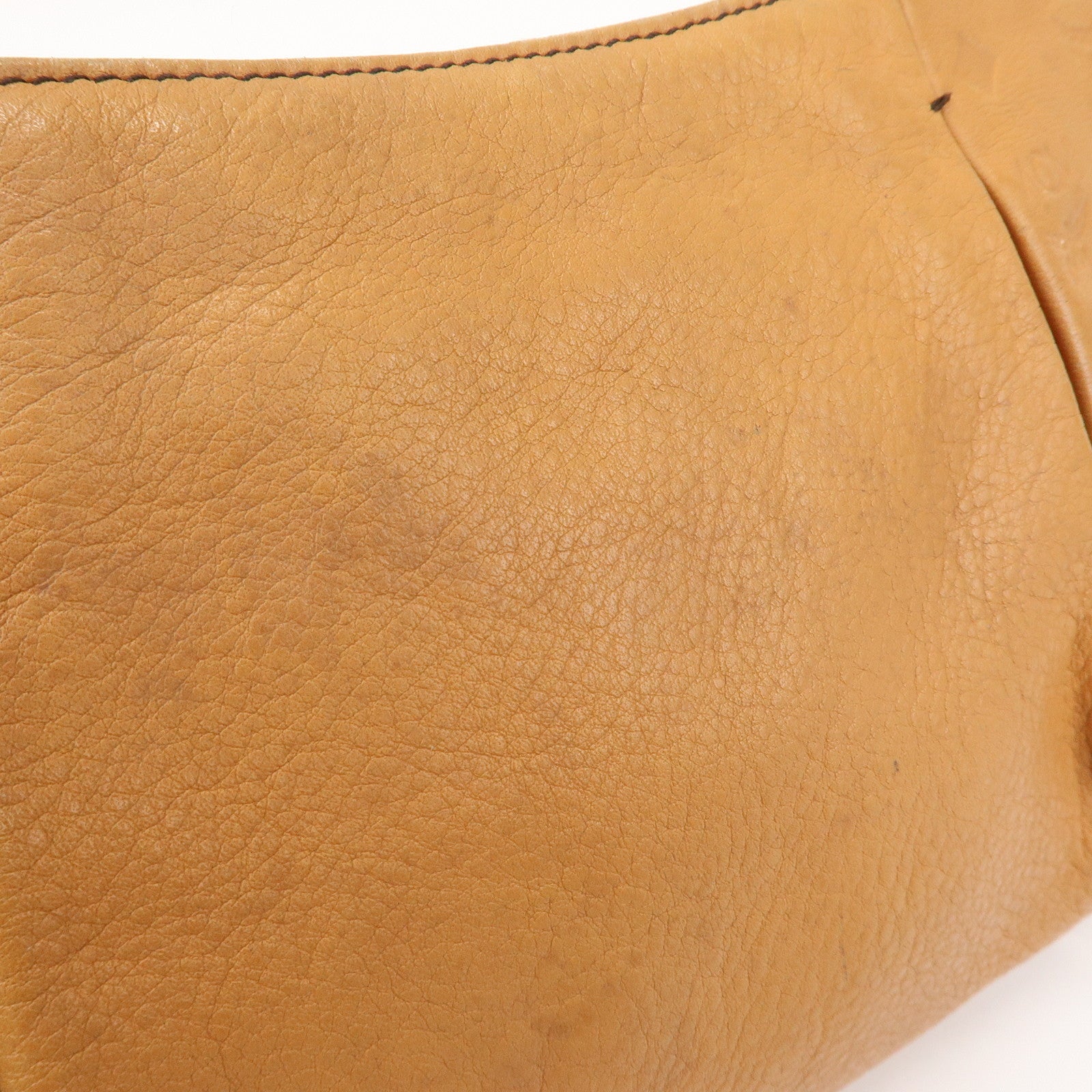 MCM Logo Leather 2WAY Bag Hand Bag Shoulder Bag Crossbody Bag Brown