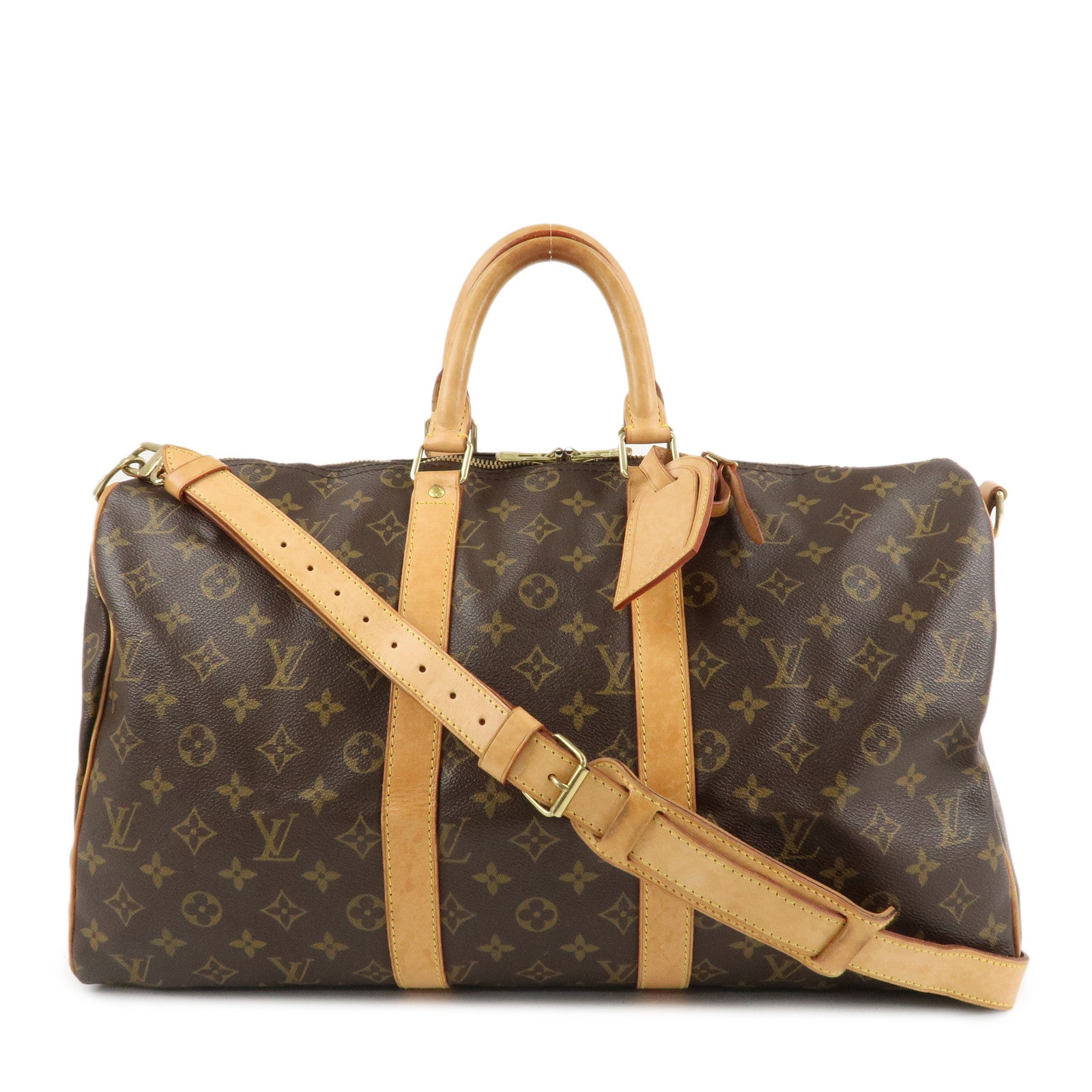 Louis Vuitton Monogram Keep All Bandouliere 45 Boston Bag M41418 Used